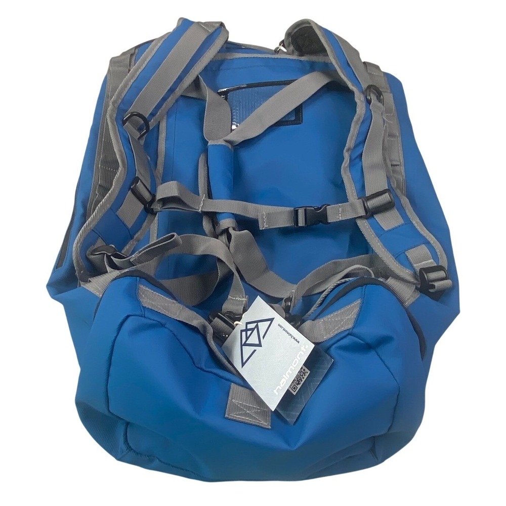 Haimont Blue Convertible Travel Duffel Backpack Water Resistant 40L Gym Bag NWT